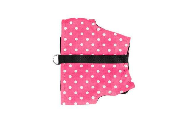 Pink Polka Dot Dog Harness - Choke Free Wrap 4 Pink Polka Dot Dog Harness - Choke Free Wrap - Image 4