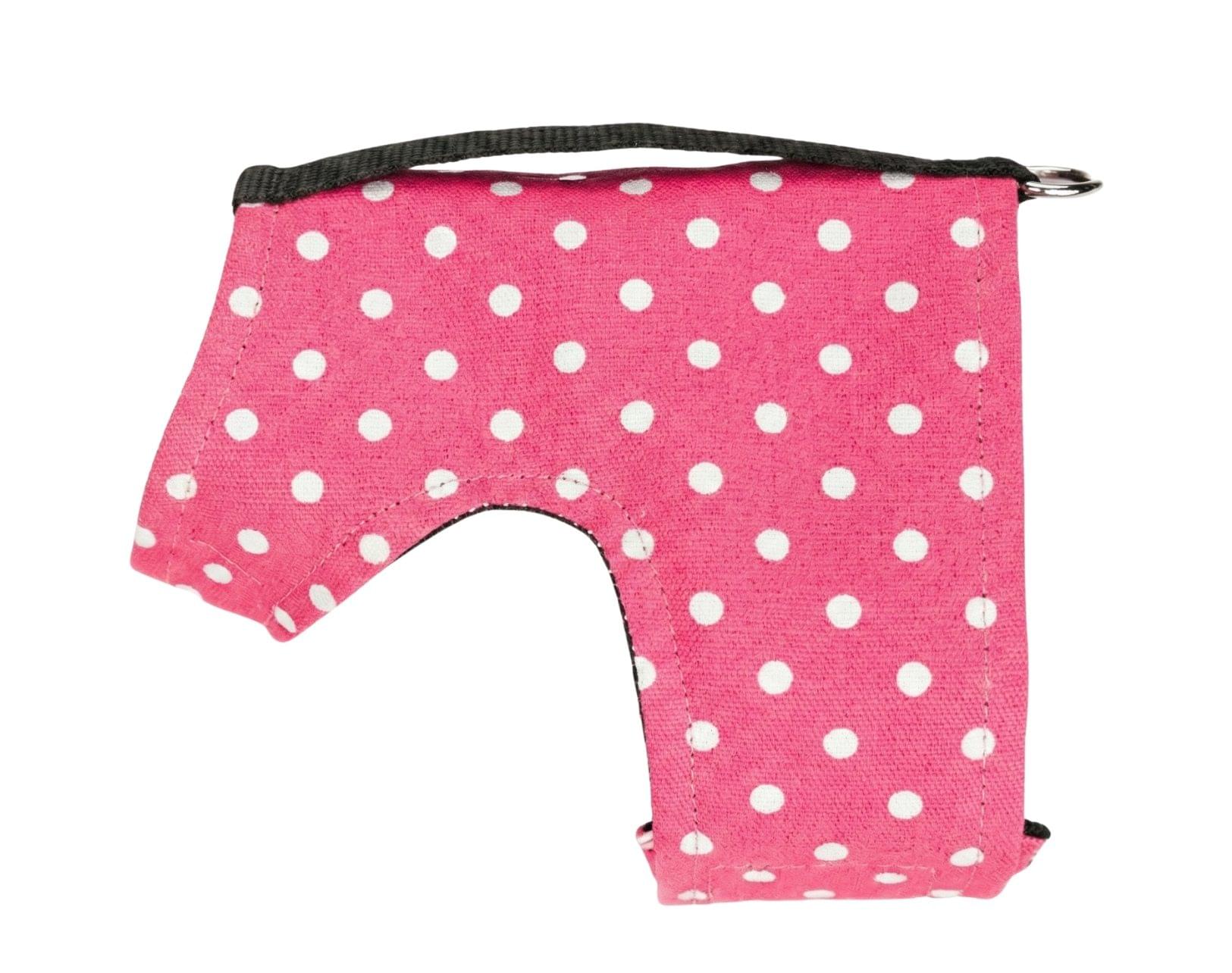 Pink Polka Dot Dog Harness - Choke Free Wrap 1 Pink Polka Dot Dog Harness Wrap