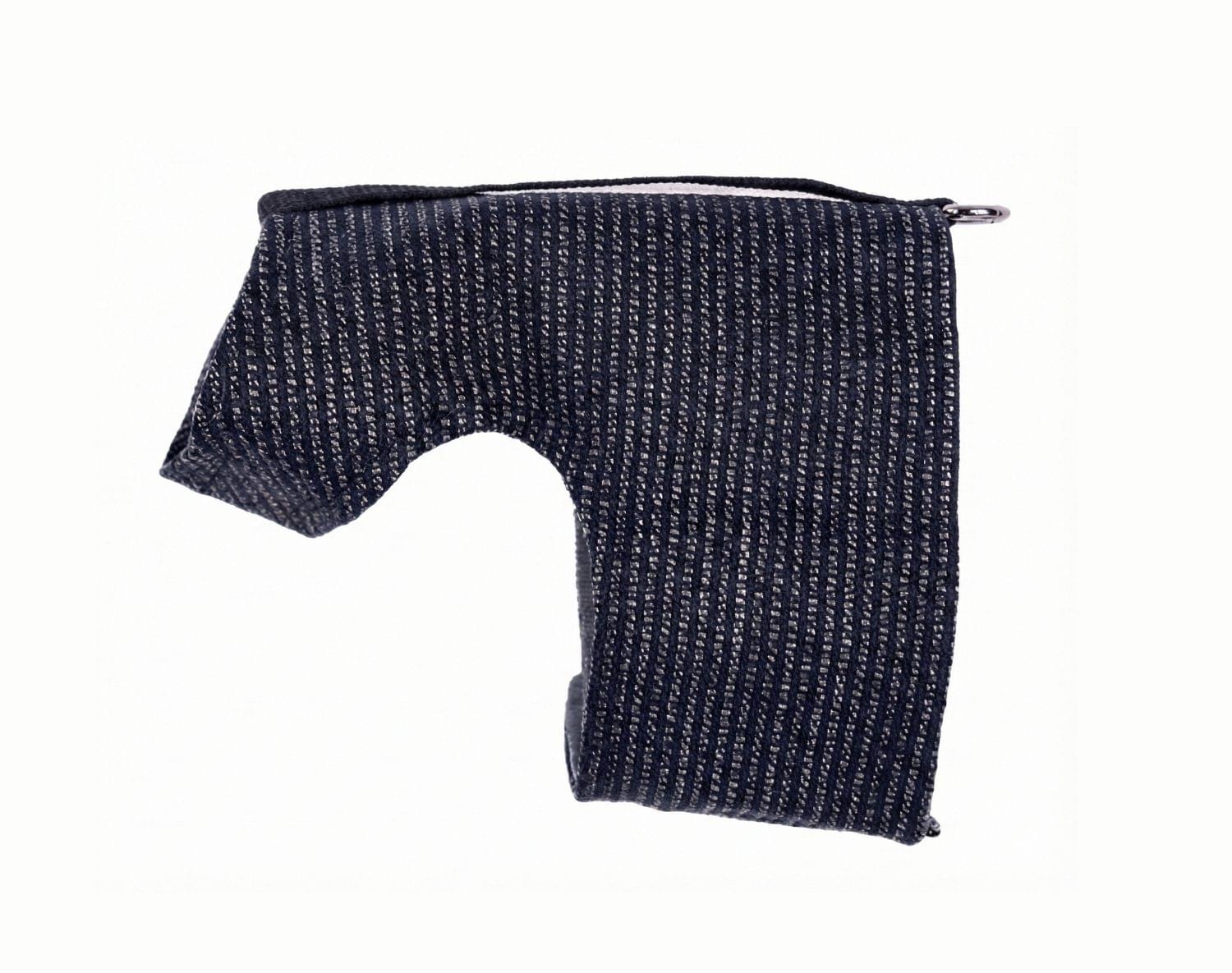 Classic Navy Striped Dog Harness Wrap