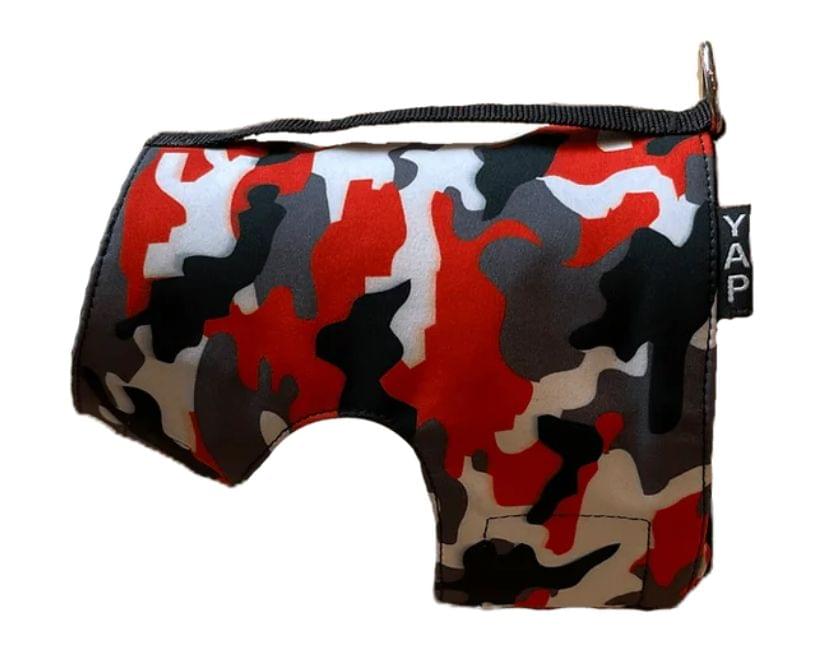 Red Camo Dog Harness Wrap