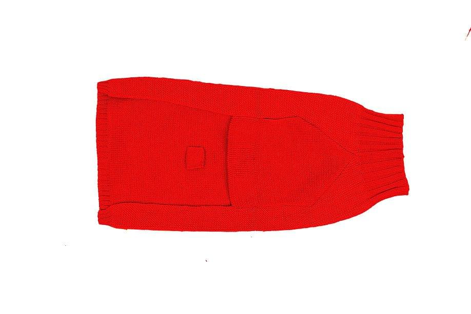 Cashmere Blend Dog Sweater - Carmine Red 3 Cashmere Blend Dog Sweater - Carmine Red - Image 3