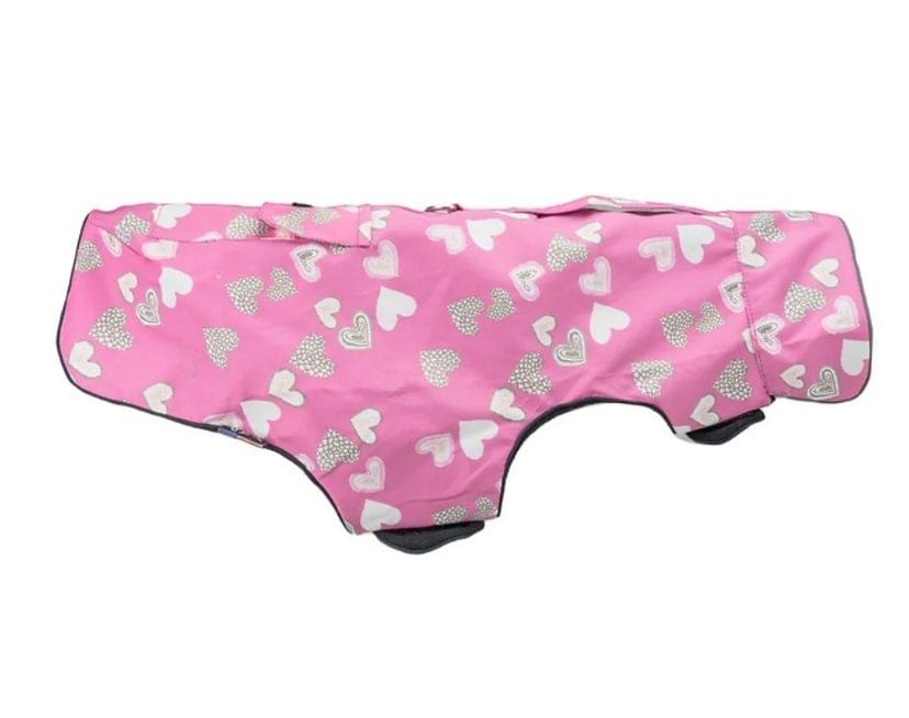 Tech Pink Heart Dog Coat